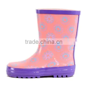 Children Cheap Pink Rubber Boots thumbnail-2