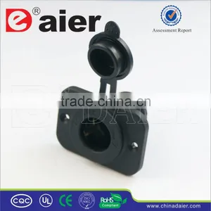 Fixed Panel 12V Wateroroof Power Socket, Power Outlet Socket For Car/ thumbnail-1