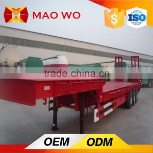 Cheap Price 30 Ton Low Flatbed Semi Trailer thumbnail-4