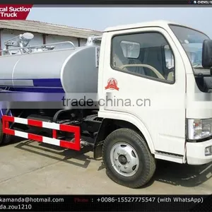 Dongfeng 4*2 95hp Small 4000-5000 Liter Vacuum Tank Truck Vacuum Truck Sale Vacuum Tankers for Sale thumbnail-3