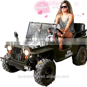 4x4 Adult Drive 150cc Petrol Willys Car (TKG110-Z) thumbnail-1