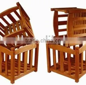 Slatted Square Flower Pot/barrel/SEN0107 thumbnail-1