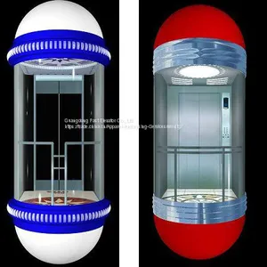 Whole Glass Panoramic 13,10,8,6 Person Passenger Elevator thumbnail-2