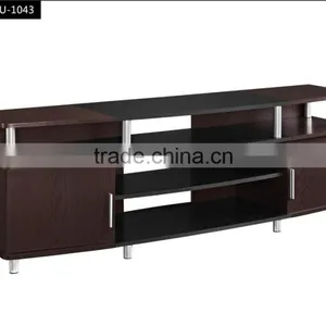 Multiple Finish OEM E1 MDF Television Table With Metal Legs thumbnail-1