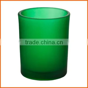 Customized Colorful Frosted Glass Cup thumbnail-1