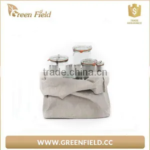 Green Field Washable Kraft Paper Storage Bag thumbnail-6