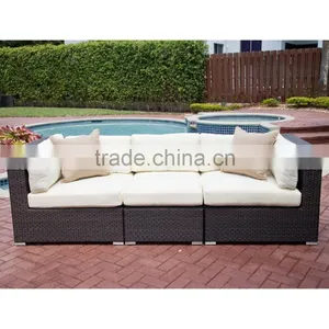 2016 SIGMA Outdoor Patio Furniture Rattan Sofa 3 Seater Sofa Bed thumbnail-1