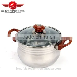 Heat Insulation Handle Stainless Steel Soup Pot Set/cooking Pot/camping Pot thumbnail-2