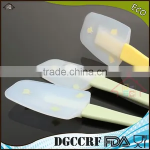 NBRSC Set of 3 Cake Cream Scraper Mixing Batter Butter Transparent Silicone Spatula thumbnail-2