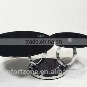 C8041rotating Glass Top Multifunction Coffee Table thumbnail-4