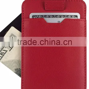 Italian Leather Ultra Thin Card Holder Slim Card Sleeve Wallet With RFID Protection thumbnail-5