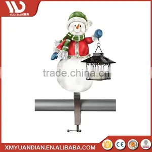 Christmas Ornament Santa Led Christmas Snow Lantern Light For Fence Decoration thumbnail-3