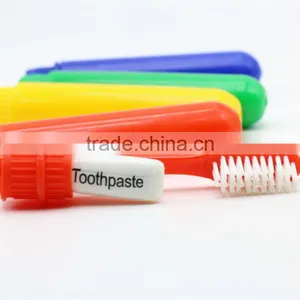 2017 Travelling Toothbrush With Toothpaste Portable Toothbrush Round Tube thumbnail-2