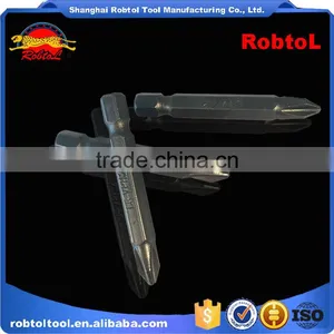 6.5*50mm S2 Steel Magnetic Head Screwdriver Bits Hex Shank PH1 PH2 Electric Air Pneumatic thumbnail-2