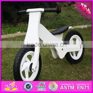 2016 New Design White Funny Children Wooden Balance Bike Without Pedals W16C154 thumbnail-5