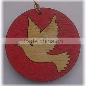 Christmas Flying Bird With Red Background thumbnail-1