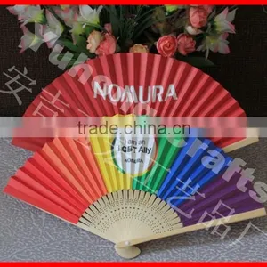 Colorful and Beautiful Hand Folding Fan for Promotion thumbnail-2