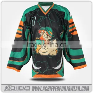 2016 Professional Custom Sublimated Ice Hockey Uniforms Sublimated Men Ice Hockey Jerseys thumbnail-5