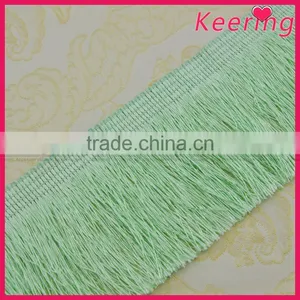Hot Fashion Green Tassel Fringe Trim for Dress Or Curtains WTPB-004 thumbnail-1