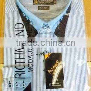Twill Pontied T/C Dress Shirt for Men 2015 thumbnail-5