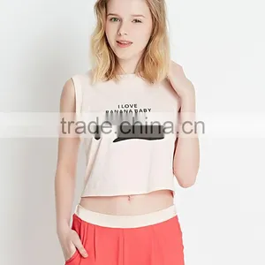 New Fashionable High Quality Hot Girls Monogram Printing Sexy Tank Top thumbnail-3