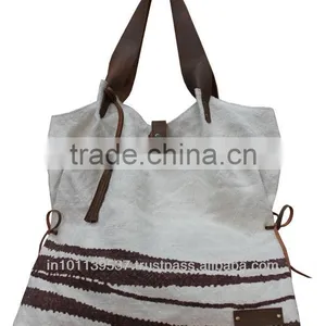 Jute Leather Tote thumbnail-2