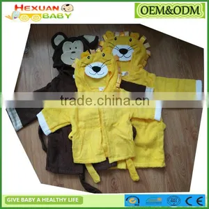 20 Designs Hooded Animal Modeling Baby Bathrobe Cartoon Baby Towel Character Kids Bath Robe Infant Beach Towels thumbnail-2