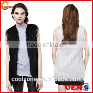 100% Faux Fur Gorgeous Soft Light Vest thumbnail-1