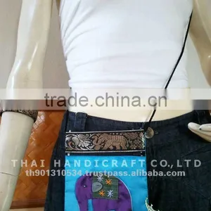 Thai Silk Handmade Coin Purse Wallet Money Bag Shoulder Bag thumbnail-1