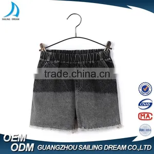 100% Cotton Ripped Frayed Design Contrast Color Fancy Kids Jeans Leisure Latest Boys Ripped Fashion Jeans thumbnail-1