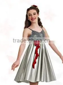 Long Sliver Grey Dress-evening Dinner Dance Costumes-satin Comfortable Lady Wear thumbnail-1