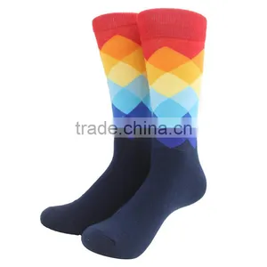 Wholesale Diamond Combed Cotton Mens Socks thumbnail-4