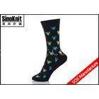 Black Cotton Colorful Robots Ladies Fashion Socks / Female Casual Socks thumbnail-1
