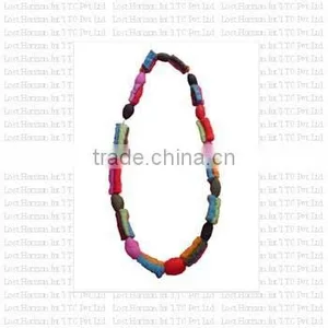 Soft Sheep Wool Hand Made Felt New Design Necklace. thumbnail-2