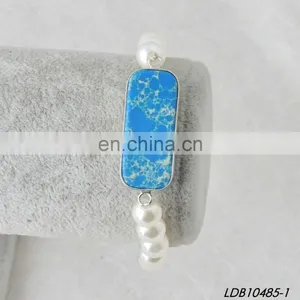 New Design China Natural Stone and Pearl Bracelet thumbnail-1
