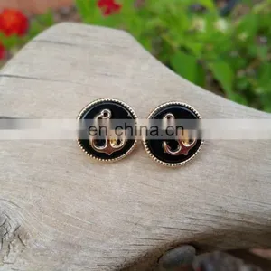 Summer Seahorse Starfish and Anchor Tortoise Shell Stud Earrings thumbnail-2