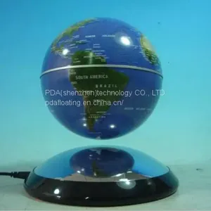 6 Inch Metal Base Ufo Magnetic Floating Globe thumbnail-5