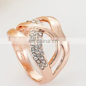 White Gold Plated Rings Women Wedding Engagement Rings Fashion CZ Diamond Vintage Jewelry thumbnail-4