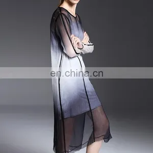 Women Chiffon Loose Two Pieces Wholesale Elegant Summer Long Dress thumbnail-1
