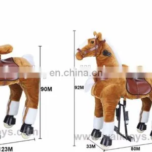 HI Good Quality Shopping Mall Walking Ride on Horse Toy With Springs thumbnail-3