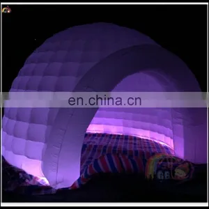 New Product Inflatable LED Light Dome Tent Round Type Photo Booth Igloo Tent On Sale thumbnail-1