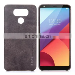 High Quality Leather Coated Hard PC Back Cover Case for LG G6 thumbnail-2