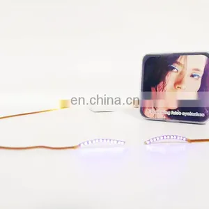Unisex Flashes Interactive LED Light Eyelash Shining Eyeliner Charming Unique Waterproof LED Eyelashes thumbnail-4
