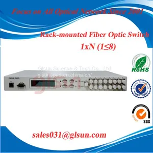 Rack 1×N(N≤8) Optical Switch Rack Mount Multi-channel Fiber Optical Switch for Automatic Measurement thumbnail-1