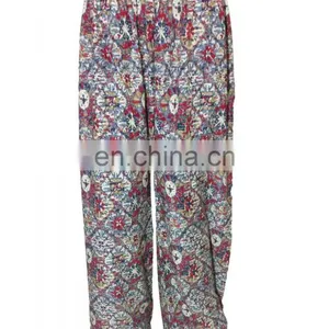 2017 Printed Palazzo Pants For Casual Beach Party Wear (Rayon Trousers) thumbnail-1