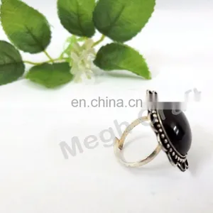 Vintage 70s Stone Banjara Handmade Rings- Vintage Bohemian Handmade Ring- Vintage Traditional Bohemian thumbnail-2