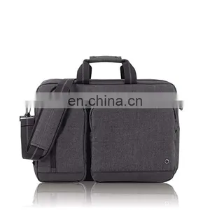Grey 15.6" Laptop Hybrid Briefcase Backpack thumbnail-1