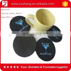 Hot Sale Round Eva Foam Coffee Coaster, Slip Cup Pad With Heat Transfer Printing Logo thumbnail-1