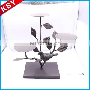 Fashionable Design Professional Production Noir Metal Pillar Candle Lantern Holders thumbnail-6