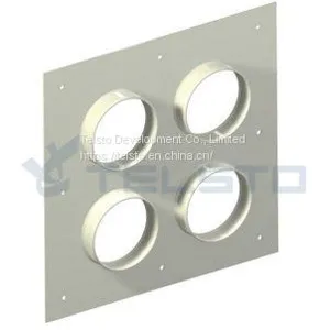 Aluminum Entry Panels With 4'' Ports Aluminum Entry Panel 2x2 thumbnail-1